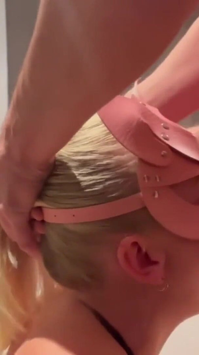 Captivating moment from "German amateur gives deep blowjob & gets mouth fucked hard - MyDirtyHobby"