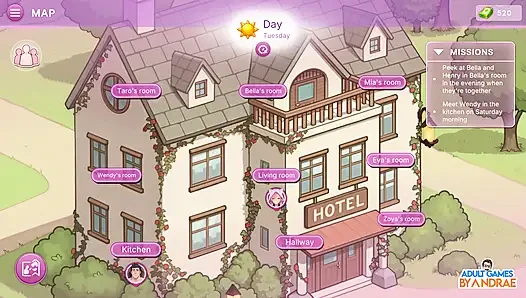 Sex Apartment 2: Grand Hotel Gameplay Part 2 - Spicy Encounters with Bella and Eva