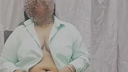 Indian Wife Nude in Front of Camer, Nudist Desi