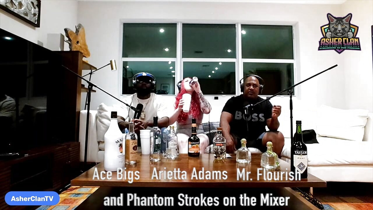 Adult star podcast met Arietta Adams gehost door Mrflourish en Ace Bigs