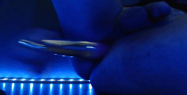 Amateur Double Anal Dildo play, solo play