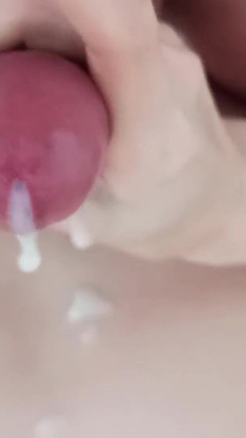 Spectacular moment from "Handjob For My Stepbrother, He Cums on My Tits"