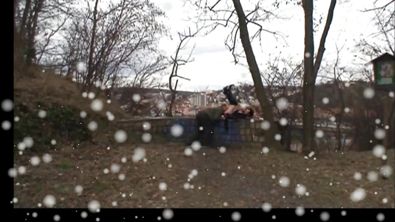 Old Man Fucks a MILF Outdoors and Cums in the Mouth of a Young Girl