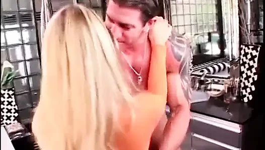 MILF in orange spandex gets rammed hard