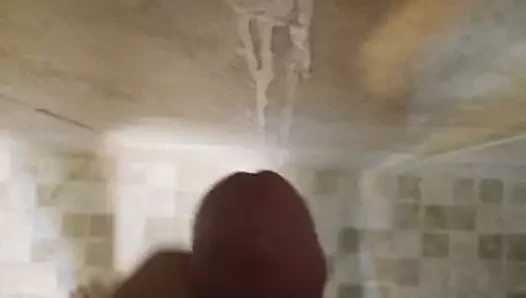 Cum benim duş duvar püskürdü