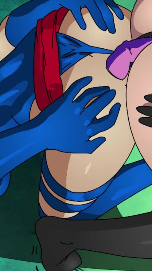 Marvel Psylocke and Ms Marvel Anal Lesbians | Clip 1