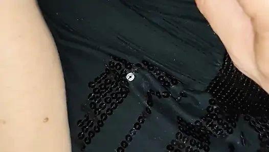 Pleasuring myself in his ass while jerking his cock!