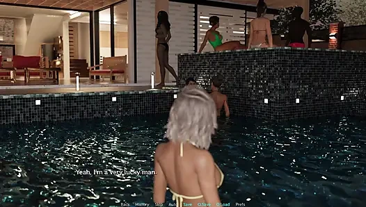 Tacos3-s3p2c - сцены, которые вы не можете пропустить: часть 7 - Тони и Энн попали на вечеринку у бассейна и трах без перерыва всю ночь напролет