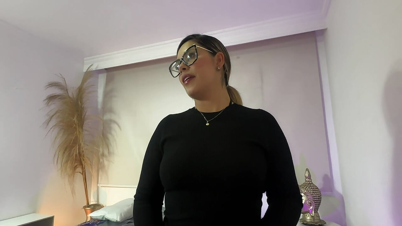 My stepmom squeezes all the milk out of my cock so I can focus on studying