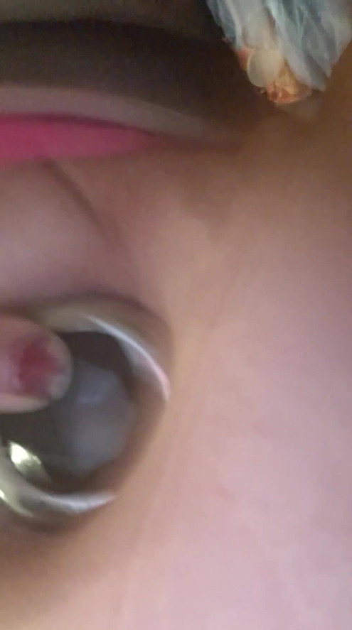 Blond post op trans woman loves her buttplug pornstar Britney Dutch Ts