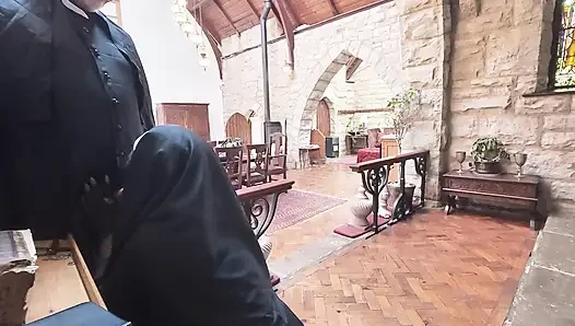 Taste of Curiosity The nun sucks off the priest's cock