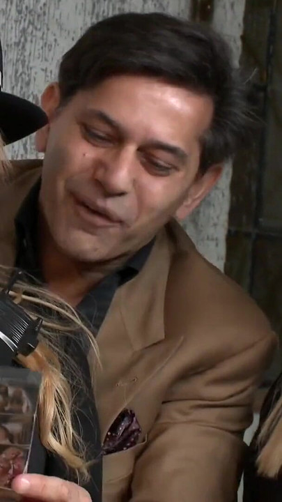 Must-see moment from "Horny chicks experiment with this horny dude on the table"