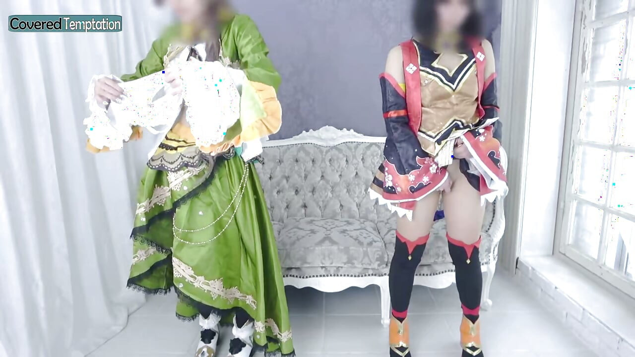 Cosplay donna adulta sesso a tre con scena di gruppo due partner