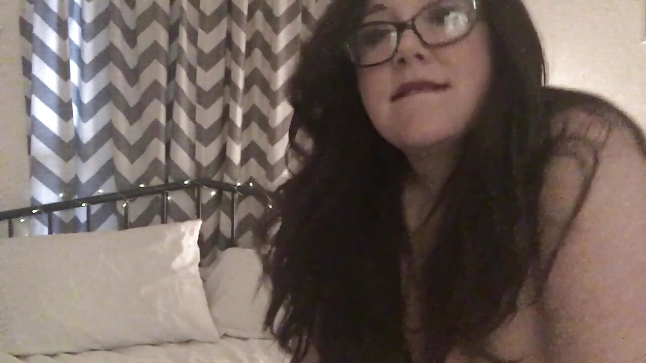 Big tit BBW in fishnets dildo sucking and fucking