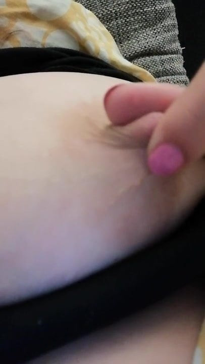 Playing with my nipple