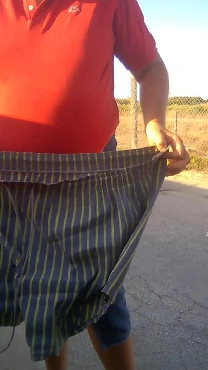 I change my swimsuit on the street