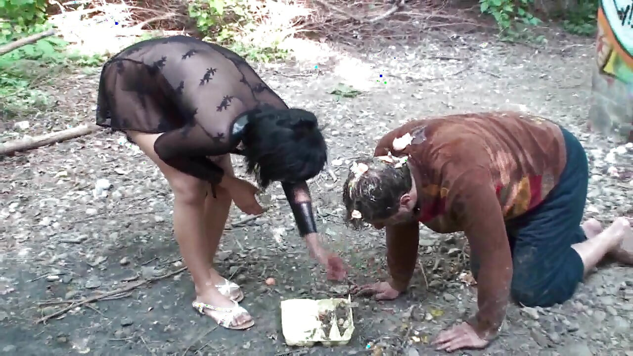 Outdoor Humiliating This Slave