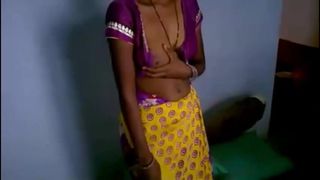 south indian village girl boobs play show and milking