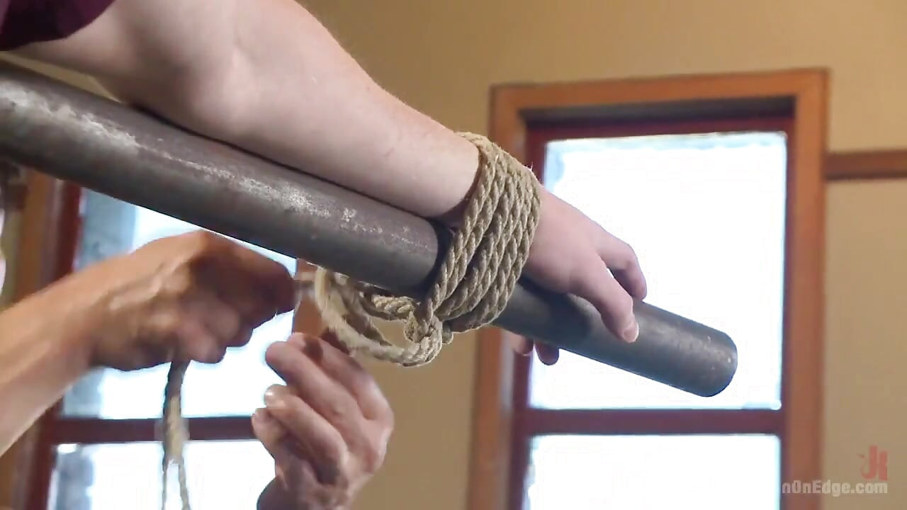 Brand New Straight Stud Gets His Hard Cock Edged