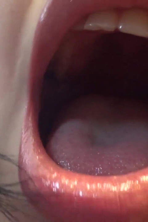 Gentle giantess/lips/mouth clip swallowing