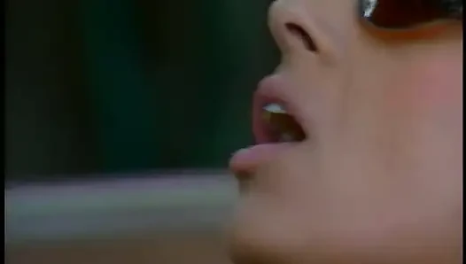 Vintage lesbians pussy licking dildo penetrated the swimming pool