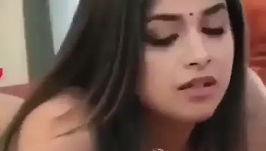 Indian girl's face while fucked from behind
