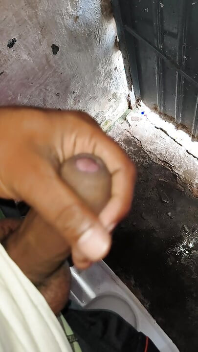 A 22-year-old boy is masturbating with his fist