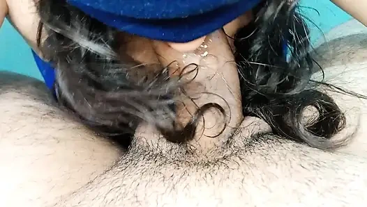 My young stepsister sucks my cock with such eagerness that it drives me crazy