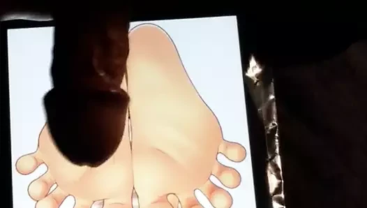 Anime kız ayakla