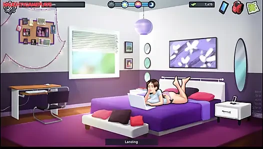 Summertime Saga Part 24 By DarkCookie - Pervert Loves Jerking Off To His MILF Landlady's Panties She Caught Him