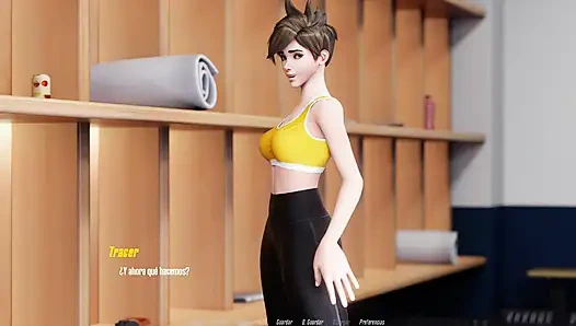 Overwatch XXX - Overwatch Tracer трахнули двое мужчин - Tracer Route