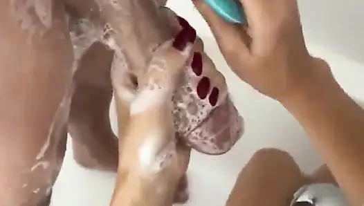 Dick Shaving in Bathroom-try Not to Cum