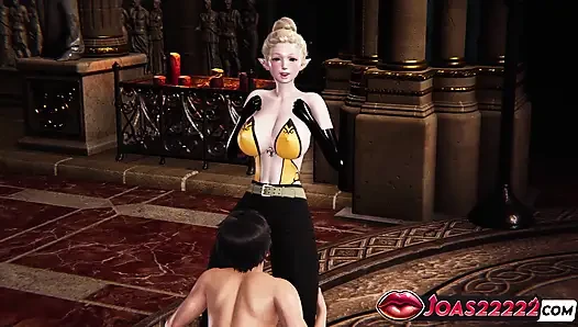 Tamiyo Elf 3D Animation - Wet Pussy Licking, Double Fingering, Pussyjob Squirt in Uncensored Hentai