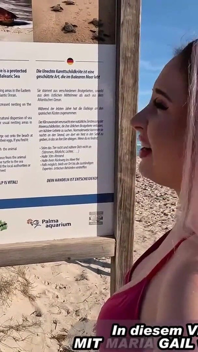 Jaw-dropping moment from "German teen fucked in the ass on Mallorca beach"