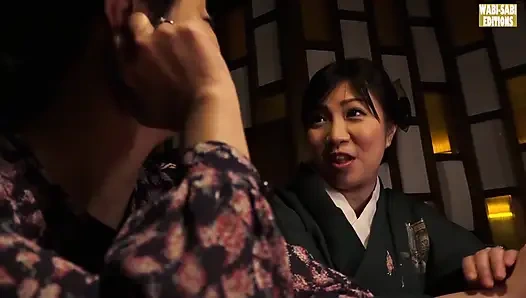 Erotik drama tiyatrosu zarif bir inn fahişesi ile şehvetli bir karşılaşma -sahne.4