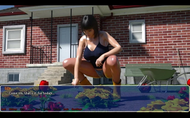 Lily of the Valley- Milf Lily Gardening Outside