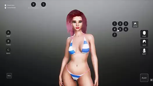 SunbayCity Hentai Game bikini walk in the city in GTA parody