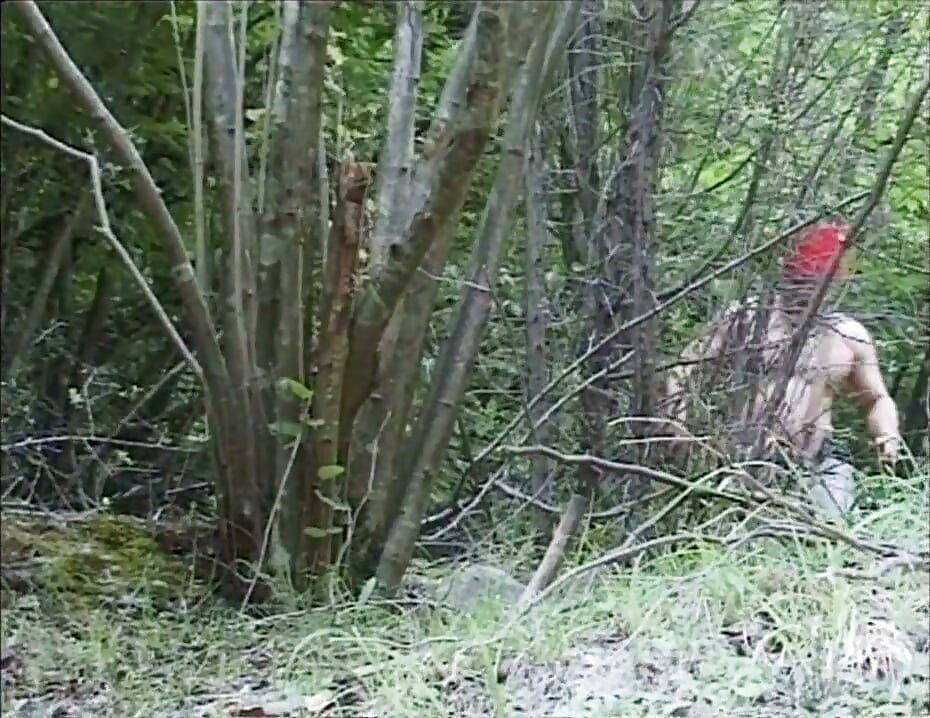 Pussy licking fingering fucking threesome in the forest