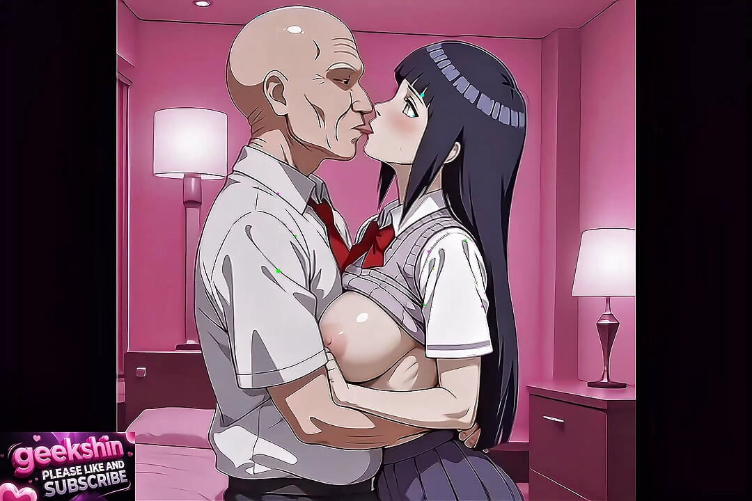 (2k 60fps) 18 years old hentai ninja girl hinat tried to cosplay school uniform and let hentai guy to be enjoyable at a moment