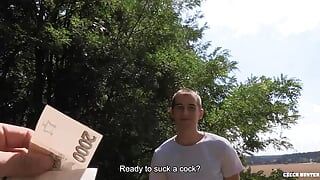 Handsome Dude Is On The Way Home When He Notices A Hot Twink By The Side Of The Road Ready To Get Fucked - BIGSTR