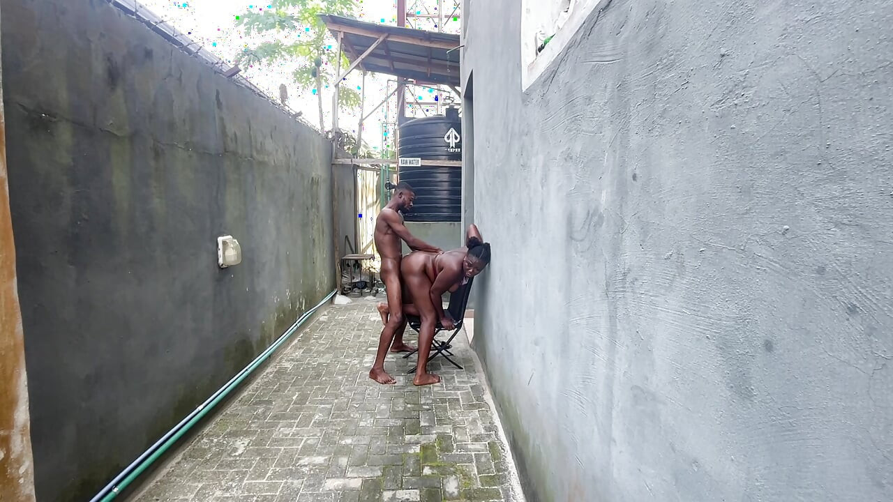 Oga Fuck His House Maid at the Back Yard