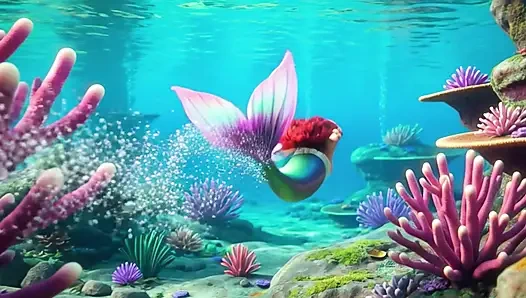 Sensual Mature Ariel Explores Her Magical Underwater Grotto With Long Human Legs And Graceful Poses In Fantasy