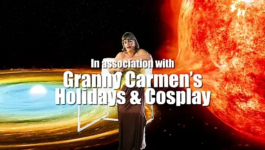 Granny Carmen's Slave Princess Leia's Darth Vader Fantasy Fuck & Creampie! 72125CAMS126M