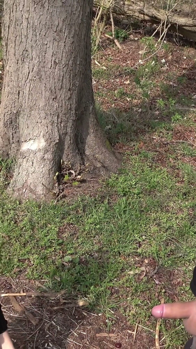 Elisa 18 & Bella X - Outdoor Blowjob, Masturbating and Peeing in the Woods