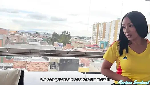 WORLD CUP 2026 Colombian takes off his PANINI and fucks him before Football - Mariana Sandoval