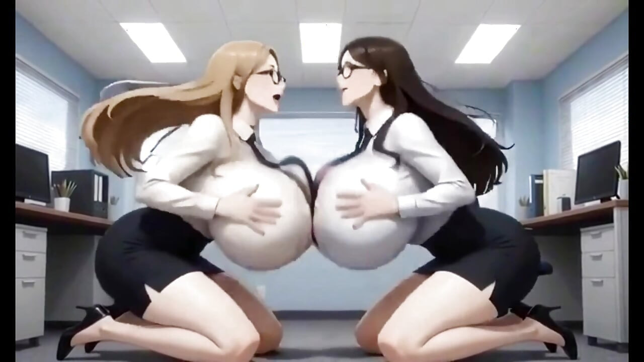 Boobs Office Lesbians, Ai Animation