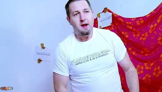 Сладкая французская порнозвезда-блондинка Sabrina, FMM, тройничок с минетом и камшотом