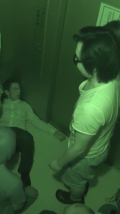 Elevator group sex - Japanese goes wild | Clip 1