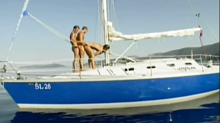 Three Young Hung Muscle Jocks Go Anal Outside in a Steamy Trio and Blast Thick Cumshots