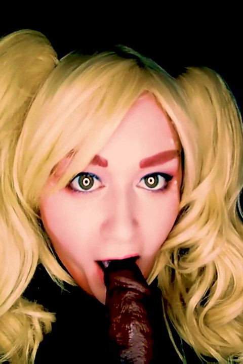 Hott Blonde Next Door Wants to Try Sucking on Your Big Black Juicy Cock